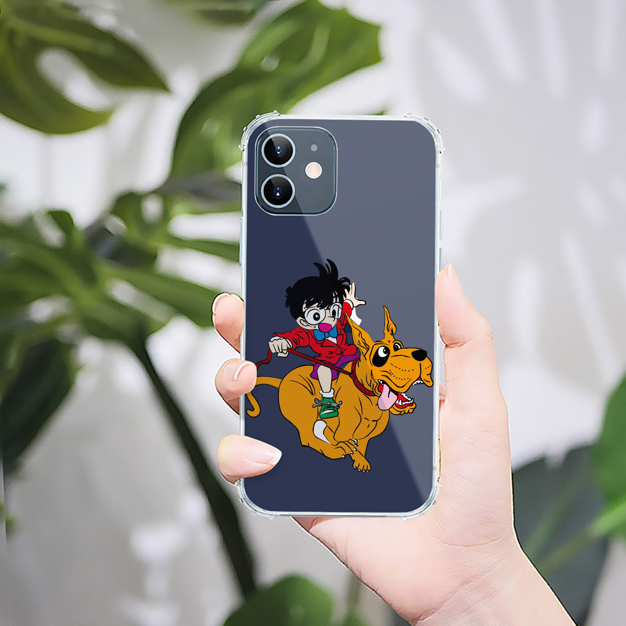 （画像用） 名探偵コナン 江戸川 コナン Detective Conan Conan Edogawa 【iPhone 12シリーズ対応】透明スマホケース（クリアソフトケース）